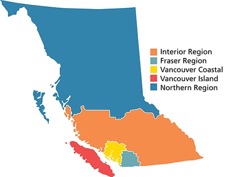 Map of B.C.